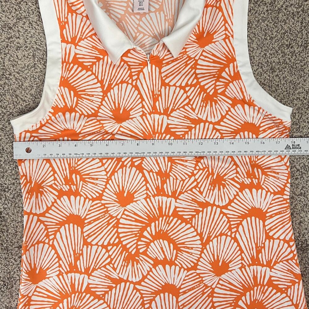 Tommy Bahama Womens L Coastal Preppy Tropical Golf Lot 2 Sleeveless Polo Tops - Picture 9 of 12